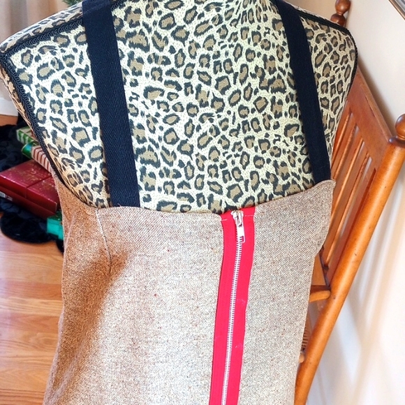 REDUCED!Grunge Revival-Handmade Reimagined UR Ladies Jumper Sz S Color:Tan/Black - Picture 7 of 11